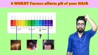 6 WORSTs FACTORS that affects pH of your HAIR | #pHofhair #menshair #haircare #pHscale