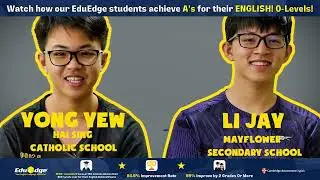 Success Stories Compilation (Secondary) | EduEdge English Tuition | Learn English with Formulas