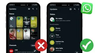 How to Bring Back The Status VerticalStyle in WhatsApp Latest Update - 2024