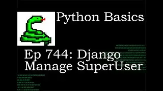 Python Basics Tutorial Django Manage Create SuperUser