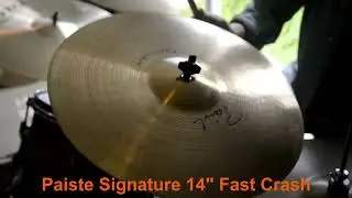 DF260_Paiste Signature 14" Fast Crash also used as top hi-hat, bastard hi-hat pairs, frankenhats