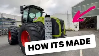 TRACTOR FACTORY HASEWINKEL GERMANY  CLAAS XERION BUILD & SHREDLAGE 
