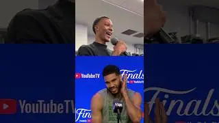 “I sound like a real old person” - Jayson Tatum lends advice to Jabari Smith Jr. 🙌 | #Shorts