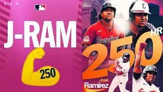 250 FOR J-RAM! José Ramírez hits his 250th career homer!