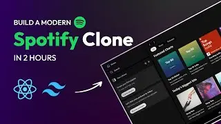 Create Spotify Clone Using React JS & Tailwind CSS | Build Complete Music Website In React 2024