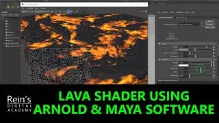 Procedural Lava shader | Maya tutorial for beginners | Arnold and Maya Software