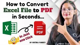 How to Convert Excel File to PDF? | Excel File को PDF में Convert कैसे करे | Computer Tech Academy