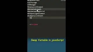 Swap variables in 