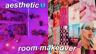 aesthetic room makeover + transformation✨*pinterest/tik tok inspired*