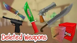 All DELETED Weapons from Murder Mystery 2