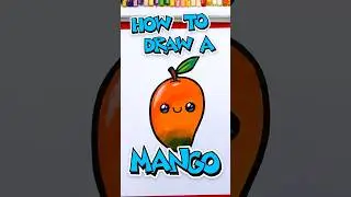 How to draw a funny mango! #artforkidshub #howtodraw