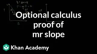 Optional calculus proof to show that MR has twice slope of demand | Khan Academy