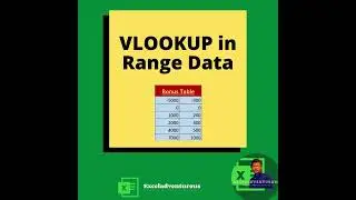 How to do VLOOKUP for Range Data in Excel ?