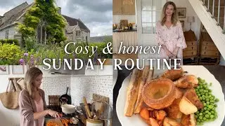 Cosy Sunday Morning to Evening ROUTINE - Home Cooking, Slow Living in English Countrydide Vlog