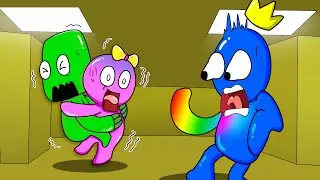 BLUE DEFORMATION! - CARTOON VERY SAD STORY 😥 | RAINBOW FRIENDS ANIMATION