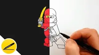 Draw LEGO Ninjago Red Ninja | Picture of LEGO Ninjago with their hands