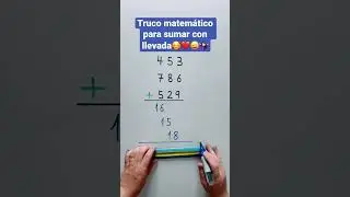 Truco MATEMÁTICO que te va a DEJAR SIN PALABRAS 🤷🏻‍♀️😜