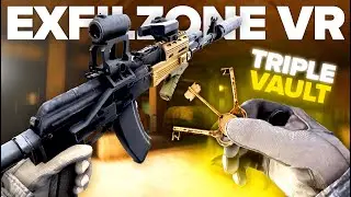 We hit THREE VAULTS in ONE Raid in the BRAND NEW VR Extraction Shooter | Contractors ExfilZone VR