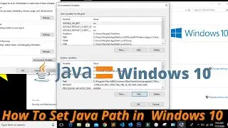 How to Set Java Path Windows 10