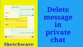 Deleting messages in private chat in Firebase project in Sketchware