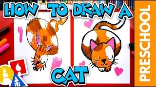 How To Draw A Cat - Letter C - Preschool