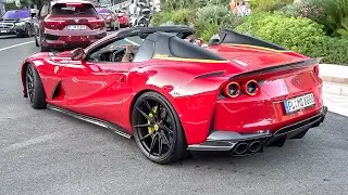 The EPIC Monaco Supercar Nightlife 2023 #1 (Monza SP2, Novitec 812, Senna, Novitec F8, Competizione)