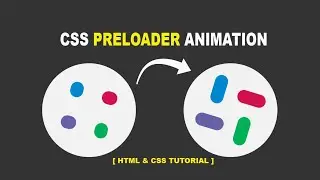 Preloader animation effect with HTML and CSS