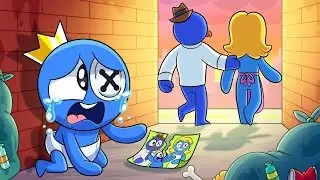 BLUE ABANDONED AT BIRTH! Rainbow Friends Animation