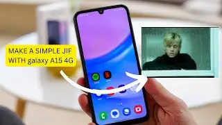 Making a gif on the Galaxy A15 4G is simple