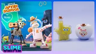 Sandy VS SpongeBob Satisfying SLIME Mix-Off | Saving Bikini Bottom: The Sandy Cheeks Movie | Netflix