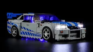 Lightailing Light Kit For Lego 2 Fast 2 Furious Nissan Skyline GT-R (R34) 76917