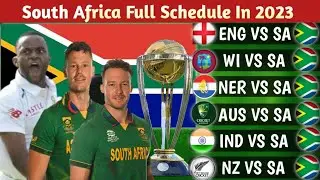 South Africa Cricket Team Full Schedule 2023 | South Africa Cricket Fixtures 2023 | Cricket Update