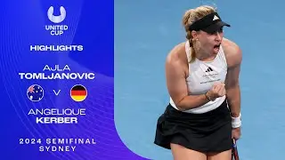 Ajla Tomljanovic v Angelique Kerber Highlights | United Cup 2024 Semifinals