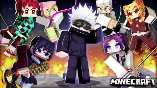 DEMON SLAYER vs JUJUTSU KAISEN is INSANELY UNFAIR!?! | Minecraft