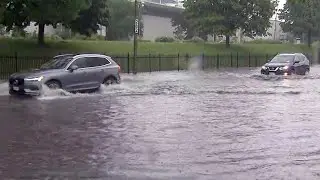 WATCH: Extreme rain floods Toronto streets and highways