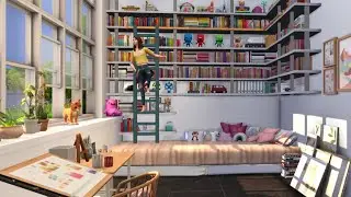 Graphic Artist Sister's House | Stop Motion Build | THE SIMS 4