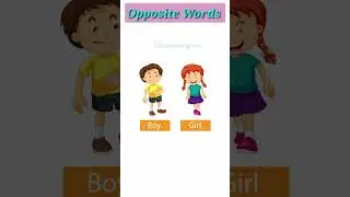 Antonyms 38 Opposite Words | Learn English Antonyms  #shorts #learn #antonyms