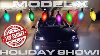 How to start Christmas show on Tesla model X