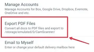 CamScanner || Export PDF Files || How To Convert All Docs to PDF in CamScanner