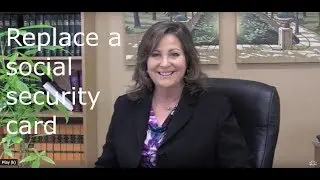 How to replace a lost or stolen social security card.