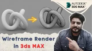 V-Ray Wireframe Render in 3dsmax @DeepakVerma_dp