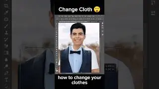 how to change clothes in photoshop #adobe #tutorial #shorts