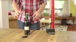 Open a WIne Bottle with a Bike Pump