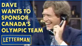 Dave's Olympic-Sized Offer To Canada | Letterman