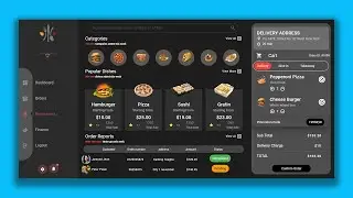 Vue 3 - Vuetify 3, POS Restaurant Food Ordering Dashboard UI Design  | HTML - CSS - Javascript - vue