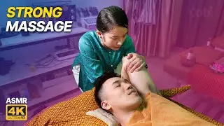 ASMR 🔥 I eliminated stress instantly | strong massage combined with stretching for relaxing