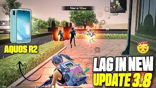 Aquos R2 in New update 3.8 | Lag🥺? | Aquos R2 Pubg Test