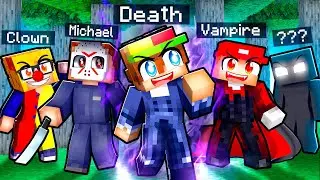 10 FRIENDS On One SCARY BLOCK in Minecraft!