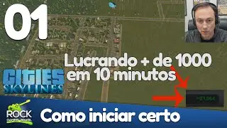 Dicas de Cities Skyline de como começar CERTO - Cidade lucrativa