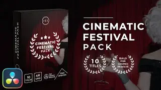 Film Festival Award Pack for Davinci Resolve